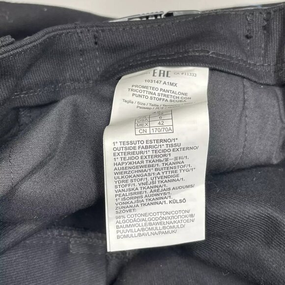 NEW PINKO Women's Pants Logo Patch Cropped Bottoms Size 42/US M Black - Picture 3 of 6